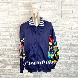 Vtg Avait Sport Multicolored Windbreaker Jacket